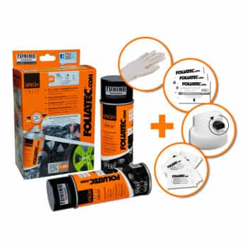 Set de película en aerosol Foliatec - gris metalizado mate (2 unidades de 400 ml)