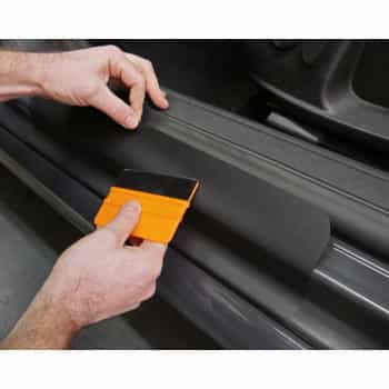 Protección de pintura Foliatec LACK negra 12x45cm - 2 piezas