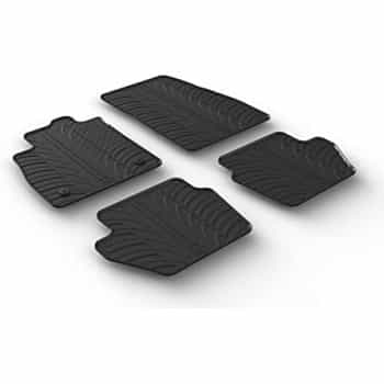 Alfombrillas de goma compatibles con Ford Fiesta 5 puertas 2017- (4 piezas)