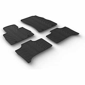 Alfombrillas de goma compatibles con BMW X5 E53 1999-2006 (diseño T, 4 piezas + clips de montaje)