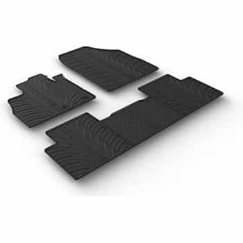 Alfombrillas de goma compatibles con Renault Scenic IV 11/2016- (T-Design 5 piezas + clips de montaje)