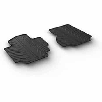 Alfombrillas de goma compatibles con Nissan e-NV200 Van 2014- (T-Design, 4 piezas + clips de montaje)