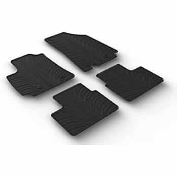 Alfombrillas de goma compatibles con Renault Arkana 2020- (T-Design 4 piezas + clips de montaje)