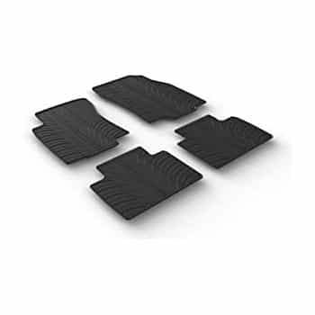 Alfombrillas de goma compatibles con Renault Koleos II 8/2016- (T-Design, 4 piezas + clips de montaje)
