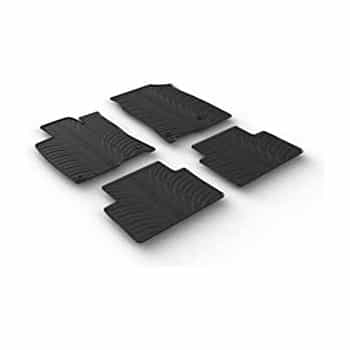 Alfombrillas de goma aptas para Honda Civic Sedan/Hatchback 5/2017-