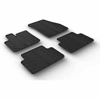 Alfombrillas de goma compatibles con Range Rover Evoque 2019- (T-Design, 4 piezas)