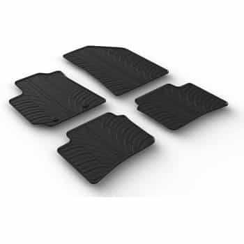 Alfombrillas de goma compatibles con Hyundai i10 2020- (T-Design, 4 piezas)