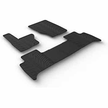 Alfombrillas de goma compatibles con Land Rover Discovery 5 2017- (diseño T, 5 piezas)