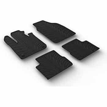 Alfombrillas de goma compatibles con Fiat 500e 2020- (T-Design 4 piezas)