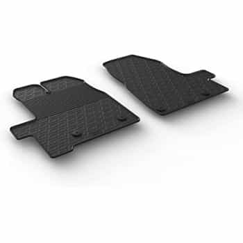 Alfombrillas de goma compatibles con Ford Tourneo Custom 9/2012 y FL 2018 (G-Design, 2 piezas)