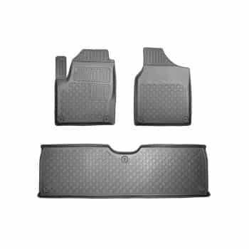 Alfombrillas de goma compatibles con VW Sharan 1995-2010 / Seat Alhambra 1995-2010 / Ford Galaxy 1995-2006
