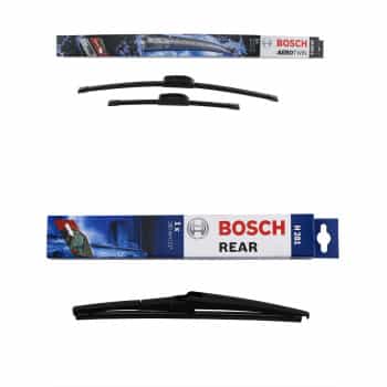 Paquete económico de escobillas limpiaparabrisas Bosch AR553S + H801