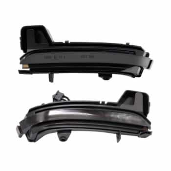 Juego de intermitentes LED para retrovisores laterales, compatibles con Skoda Karoq 2017 y Kodiaq 2017, ahumados, incluy