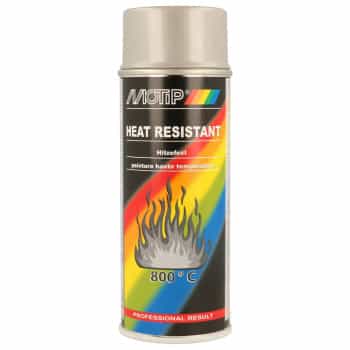 Pintura resistente al calor Motip - Plateada - 400 ml