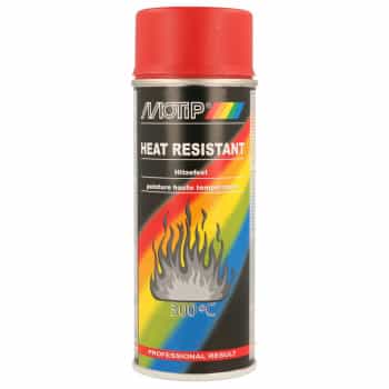 Pintura resistente al calor Motip - Roja - 400 ml