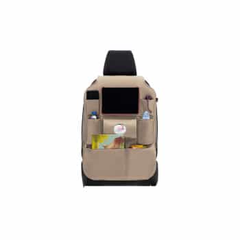 Organizador universal para asientos de coche - Cuero PVC beige