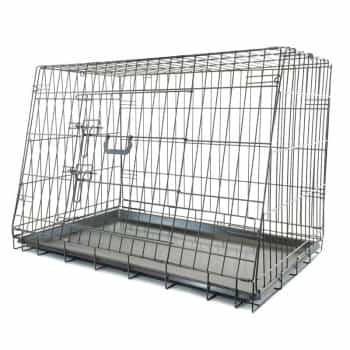 Jaula plegable inclinada para perros - Mediana - 76 x 56 x 54 cm
