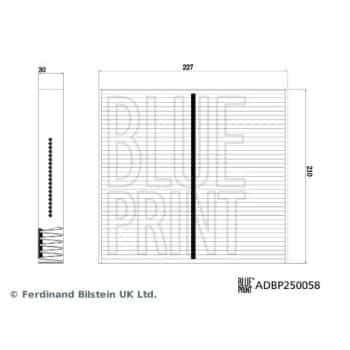 Filtro interior ADBP250058 Blue Print