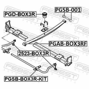 Coussinet de palier, ressort à lames