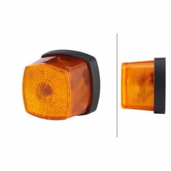 Luz de posición lateral 62x62x46mm con lámpara incandescente C5W