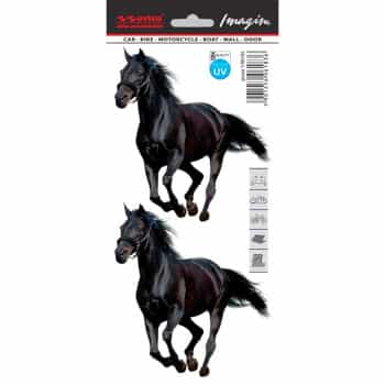 Pegatinas de tatuaje para coche Mustang (2 unidades) - 11 x 12 cm