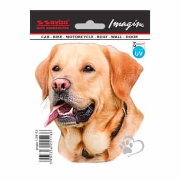 Pegatina de tatuaje para coche de Labrador - 11 x 12 cm