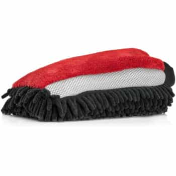 Guante de lavado de microfibra Nuke Guys 3 Way Wonder rojo