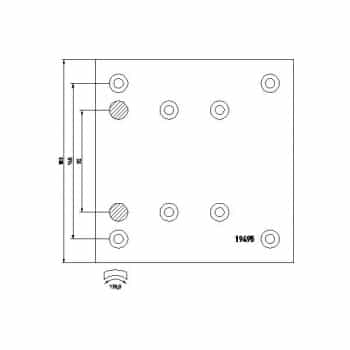 Juego de pastillas de freno, freno de tambor 1949504 Textar