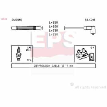 Juego de cables de bujía 1.499.246 EPS Facet