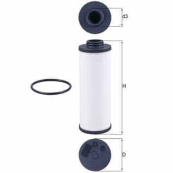 Filtro hidráulico, transmisión automática HX 186D Mahle