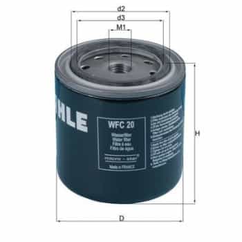Filtro de refrigerante WFC 20 Mahle