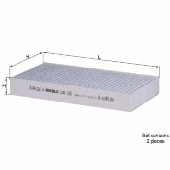 Filtro interior LAK 122/S Mahle