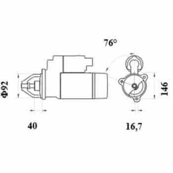 Motor de arranque Scania 6,7 kW