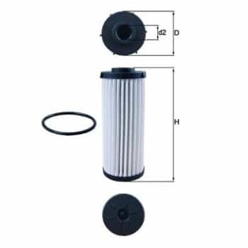 Filtro hidráulico, transmisión automática HX 139D Mahle
