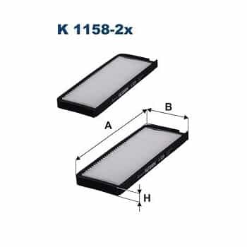 Filtro interior K 1158-2x Filtron