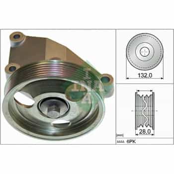 Rodillo guía/rodillo deflector, correa Poly V 532 0650 10 Ina