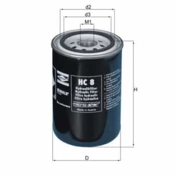 Filtro hidráulico HC 8 Mahle