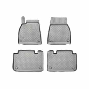 Alfombrillas de goma compatibles con Tesla Model S Facelift II CP/5 01.2021-; juego completo (FS)