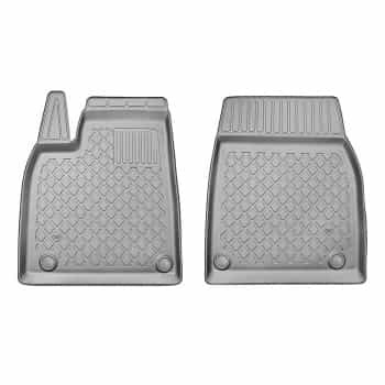 Alfombrillas de goma compatibles con Tesla Model X Facelift SUV/5 (01.2021-); 5/6/7 plazas; juego completo delantero (FS