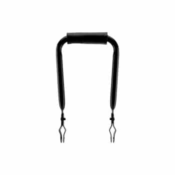 Respaldo estrecho Simson negro con cojín de vinilo