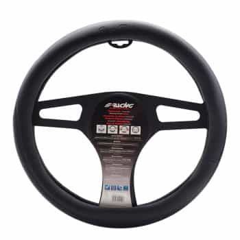 Funda para volante Simoni Racing Easy Black - 37-39 cm - Piel sintética negra