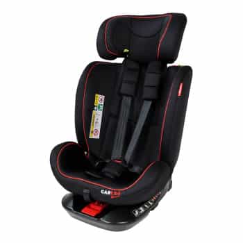 Silla de coche Carkids I-Size Darcy giratoria 360° 40-150 cm Isofix negra/roja