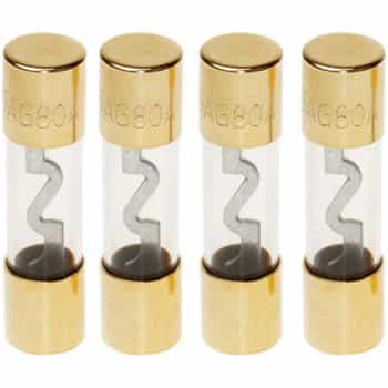 Fusible AGU 10 Amperios (plata) 4 piezas en blíster