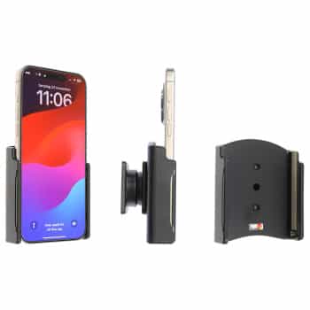 Soporte ajustable pasivo con soporte giratorio para Apple iPhone 15 Pro Max