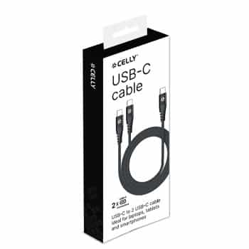 Cable USB-C a USB-C doble de Celly