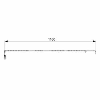 Contacto de advertencia, desgaste de las pastillas/forros del freno trasero 1 987 473 055 Bosch