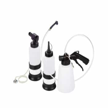 Juego de purga de frenos con botella de recarga