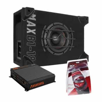 Conjunto de subwoofer GAS MAX MAX B1-18 + MAD A2-600.1DFL + WK-20