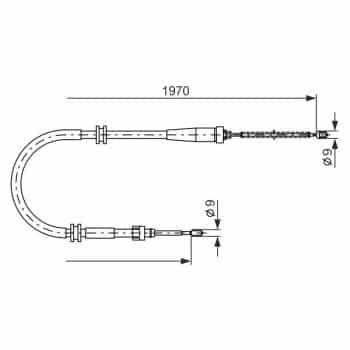Cable de tracción, freno de estacionamiento 1.987.482.253 Bosch