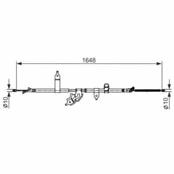Cable de tracción, freno de estacionamiento 1 987 482 442 Bosch
